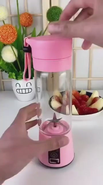 Portable Electric 6-Blade USB Juice Maker – 380 ml