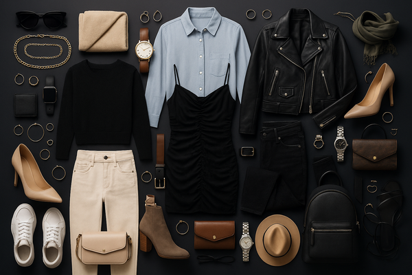 remove the text 'fashion and lifestyle' from the image and populate the space with more products